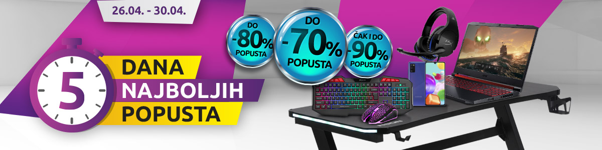 Iskoristi 5 dana najboljih popusta - sad il' nikad! | HGSPOT