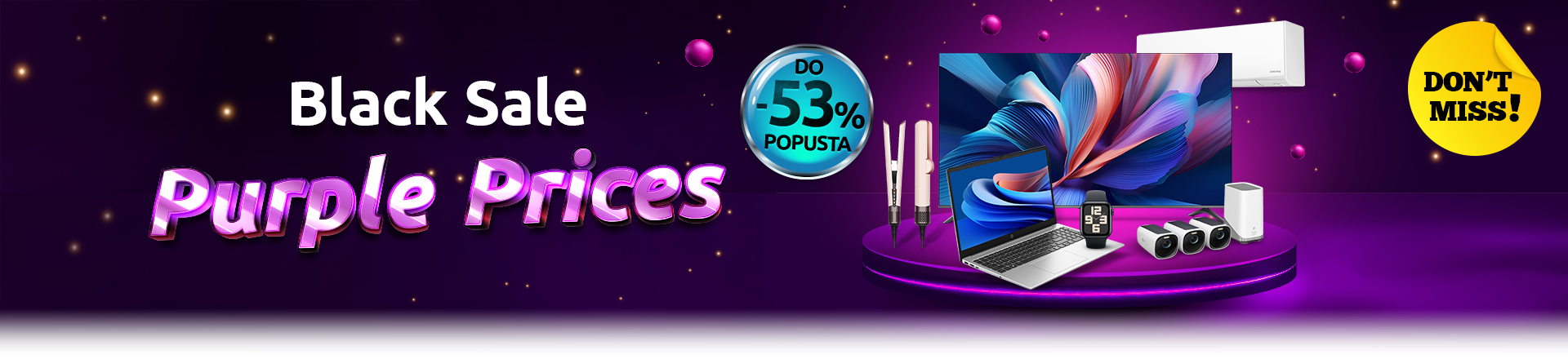 Black sale, purple prices