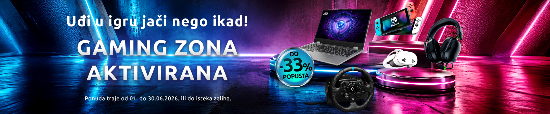 Gaming zona aktivirana