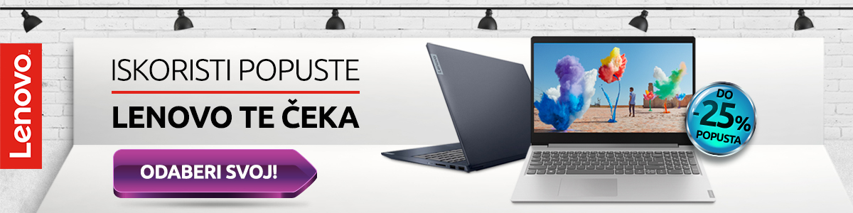 Iskoristi popuste, Lenovo laptop Te čeka!