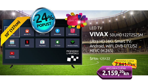 LED televizor VIVAX IMAGO 50UHD122T2S2SM