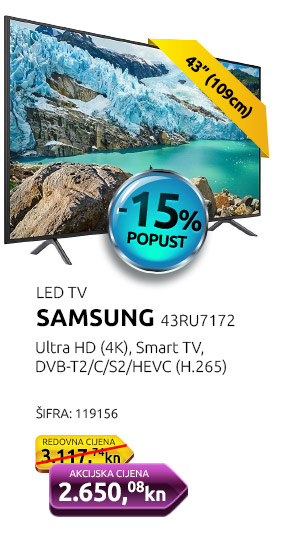 LED televizor SAMSUNG 43RU7172