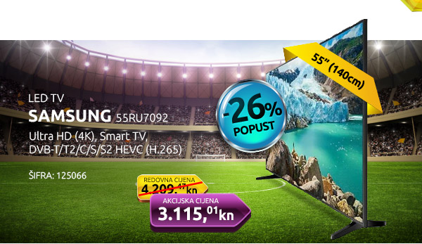 LED televizor SAMSUNG 55RU7092