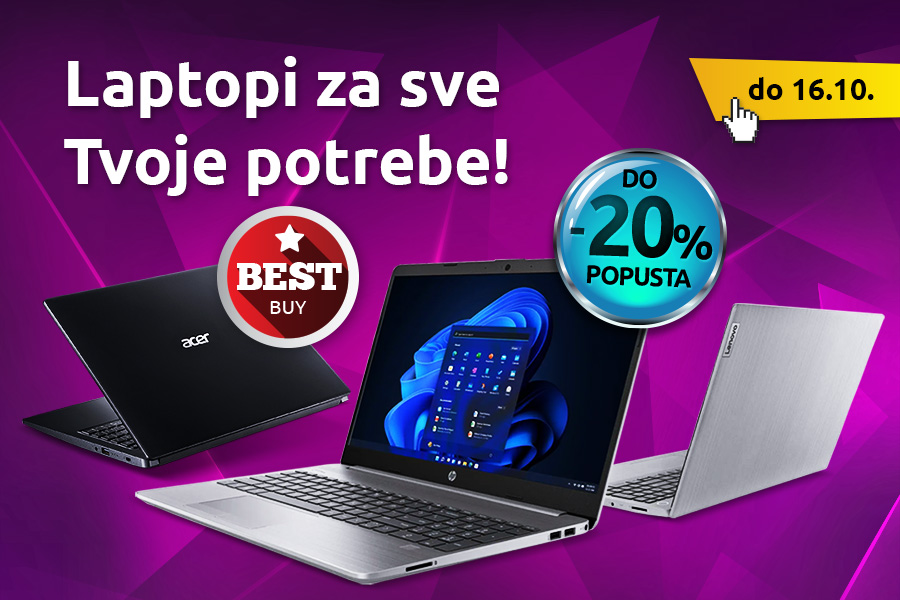 Laptopi baš po Tvojoj mjeri! | HGSPOT