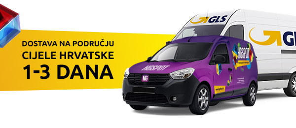 Dostava na području cijele Hrvatske 1-3 dana