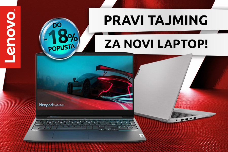 Lenovo laptopi na popustu do čak -18%! | HGSPOT