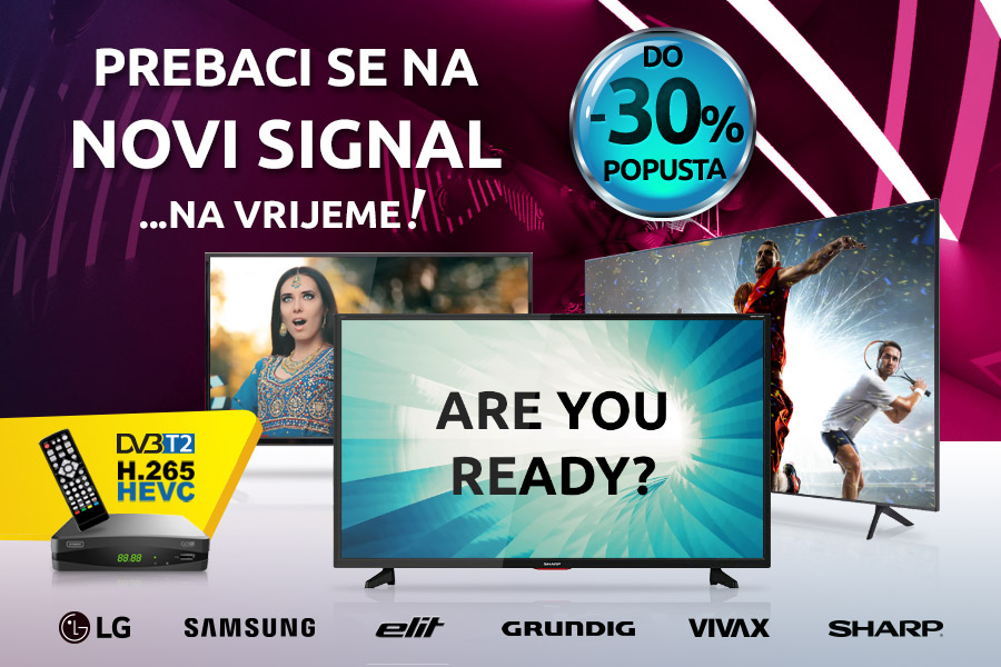 Pronađi sve za prelazak na novi DVB-T2 tv signal! | HGSPOT