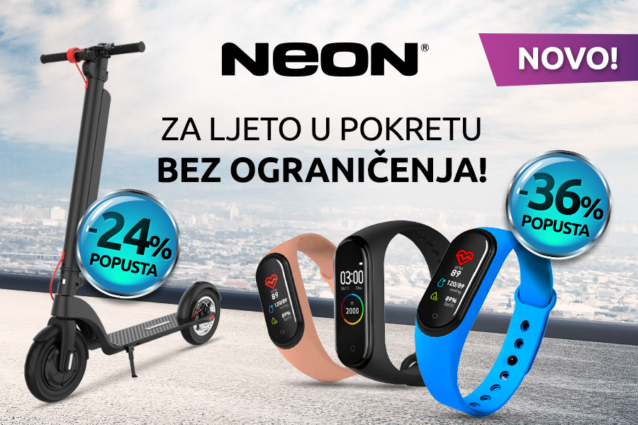 Za ljeto u pokretu bez ograničenja uz NEON romobile i pametne narukvice! | HGSPOT