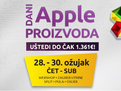 Apple Days: popusti na odabrane Apple proizvode!