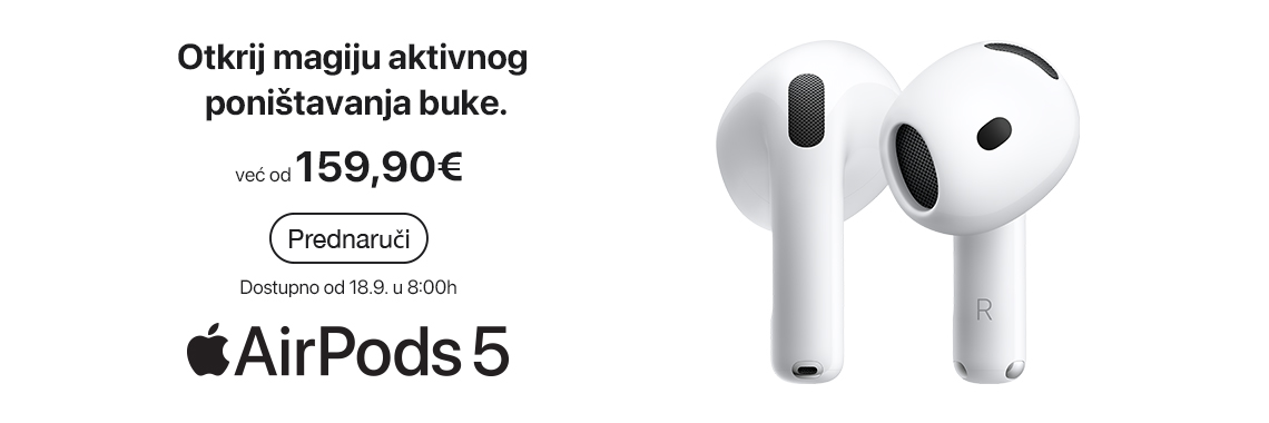 AirPods - PREDNARUDŽBA (vrijedi do 18.09 u 07:59:59)