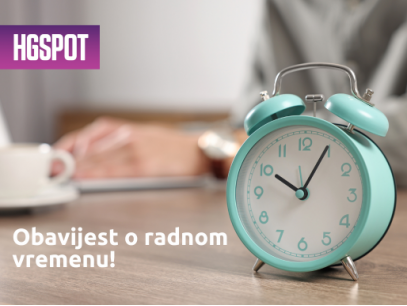 Obavijest o radnom vremenu na dan izbora