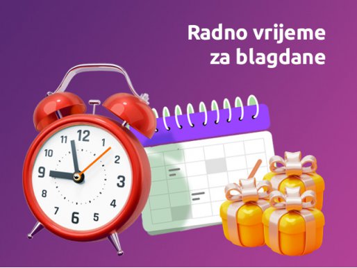 Radno vrijeme i transakcije za uskršnji blagdan