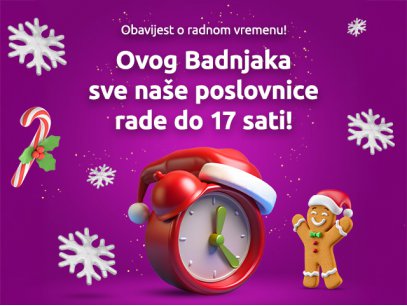 Posebno radno vrijeme ovog Badnjaka!