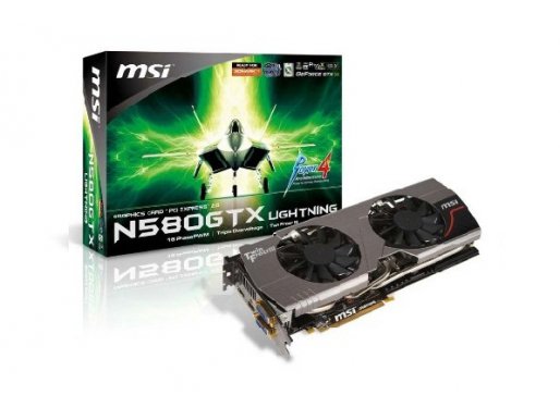 Za entuzijaste - MSI Nvidia GeForce GTX580 Lightning Extreme Edition 3GB