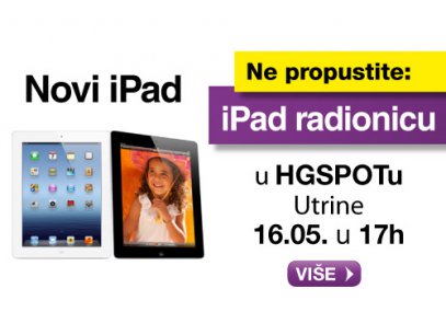 iPad - kako, zašto? Prva iPad radionica: Utrine, sri 16.05. u 17h