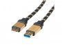 Data kabel ROLINE GOLD USB3.0 kabel TIP A(M) - Micro B(M), 2.0m