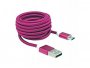 Kabel SBOX Fruity Micro USB(m) na USB-A(m), 1.5m, rozi