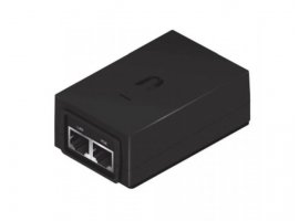  PoE adapter UBIQUITI NETWORKS POE-24-24W-G, 24 V, 1 A, Gigabit PoE, crni