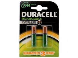  Punjiva baterija DURACELL Dural AAA 750mAh, 2 kom.