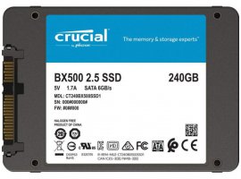  SSD disk 240 GB, CRUCIAL BX500, 2.5", SATA III, 7 mm, 3D NAND, CT240BX500SSD1