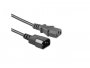 Strujni kabel produžni SBOX 220V UPS C13-C14, vrećica, 2m
