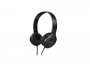 Slušalice PANASONIC RP-HF100E-K, naglavne, 3.5mm, preklopne, mikrofon, crne