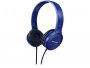 Slušalice PANASONIC RP-HF100ME-A, naglavne, 3.5mm, preklopne, mikrofon, plave