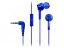 Slušalice PANASONIC RP-TCM115E-A, In-ear, 3.5mm, mikrofon, plave