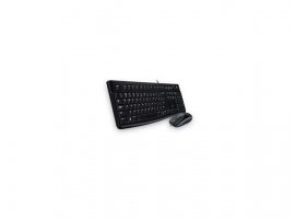  Tipkovnica + miš LOGITECH MK120, žična, USB, crna (920-002549)