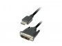 Video kabel TRANSMEDIA C 197-15, DVI - HDMI, 19 pin - 18+1 pin, moulded type, high quality, 15,0 m
