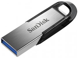  USB stick 128 GB SANDISK Ultra Flair, USB 3.0, srebrna (SDCZ73-128G-G46)