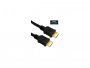 Video kabel SECOMP HDMI(m) na HDMI(m), 3.0m, s mrežom, crni