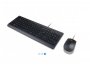 Tipkovnica + miš LENOVO Essential, žična, USB, crna