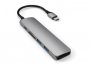 USB-C HUB SATECHI Slim Aluminum Multi-Port V2, USB 3.0, USB Type-C, HDMI, sivi (ST-CMA2M)