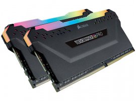  Memorija CORSAIR 16 GB (2x8 GB) DDR4, 3000 MHz, DIMM, Vengeance RGB Pro, CL15, XMP 2.0, black
