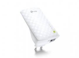  Pojačivač signala TP-LINK RE200, dual band AC750 Mesh Wi-Fi range extender, 300 Mbps/433 Mbps (2.4 GHz/5 GHz), 802.11ac/a/b/g/n, 1x LAN, 3x interna antena