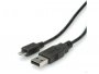 Kabel ROLINE Micro USB(m) 2.0 na USB-A(m), 1.8m, crni