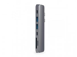  USB-C HUB SATECHI Pro HUB, (HDMI 4K, PassThroughCharging, 2x USB3.0, 2xSD, ThunderBolt 3), Space Grey (ST-CMBPM)