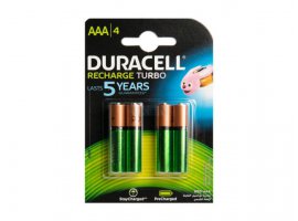 Punjiva baterija DURACELL Dural AAA 900mAh, 4 kom.