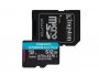Memorijska kartica microSDXC 512 GB KINGSTON Canvas Go! Plus, Class10 UHS-I A2 U3 V30, 170/90 MB/s + SD Adapter (SDCG3/512GB)