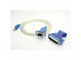 Adapter ROLINE VALUE USB na RS232, 9/25-pin adapter/kabel, 1.8m