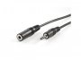 Audio kabel ROLINE 3.5mm(m) na 3.5mm(ž), 2m, produžni, crni