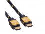 Video kabel ROLINE HDMI(m) na HDMI(m), 10m, High Speed + Ethernet, zlatni