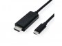 Video kabel ROLINE Value USB-C na HDMI, m/m, 1m