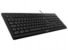  Tipkovnica CHERRY Stream Ultra tiha vodootporna, USB, crna