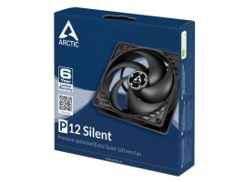 Ventilator za kući&scaron;te ARCTIC P12 Silent, 120 mm, extra quiet, pressure optimised, crni
