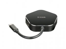 USB-C HUB D-LINK DUB-M420, 4 u 1, USB-C na 2x USB 3.0, 1x USB-C, 1x HDMI