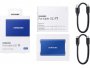 Eksterni SSD disk, 2 TB, SAMSUNG T7, USB 3.2 Gen 2 (USB Type-C), plavi, MU-PC2T0H