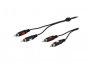 Audio kabel VIVANCO 46012 2xRCA(m) na 2xRCA(m), 1.5m, crni