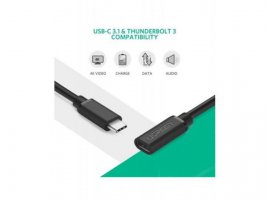 Kabel UGREEN USB-C (ž) na USB-C (m), produžni, 0.5 m
